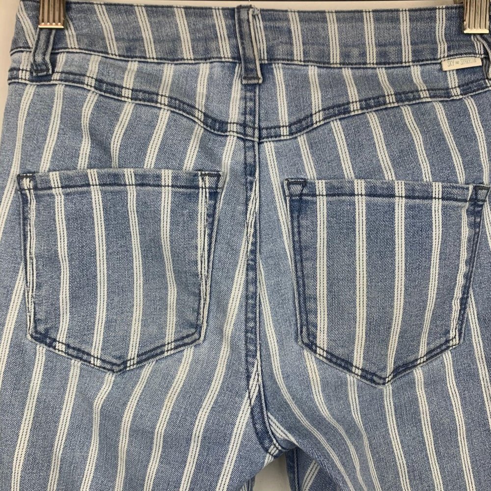 TILLYS 80's Faded Stripe Skinny Cropped‎ Jean Size 0 - Picture 5 of 10